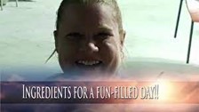 Girl laughing with phrase Ingredients for a Fun-Filled Day